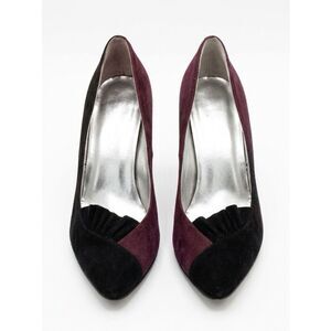 TWO COLOR SUEDE HIGH HEELS by DAISY FUENTES 7